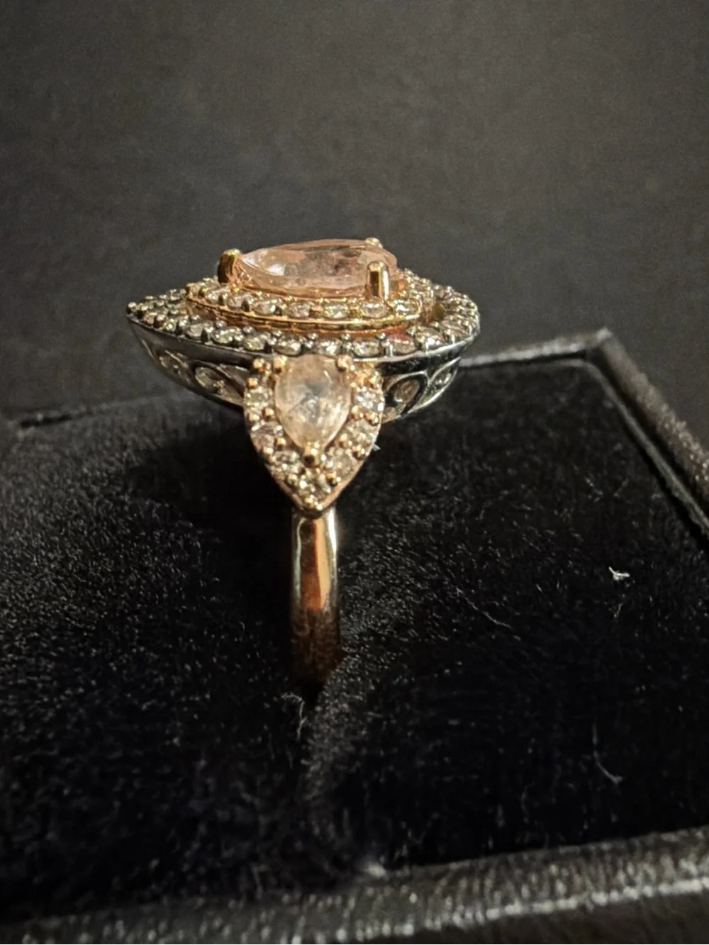 14k Le Vian Crème Brûlée Morganite And Colored Natural Diamond Ring